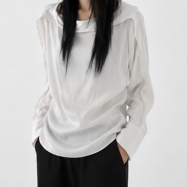 White Silky Blouse