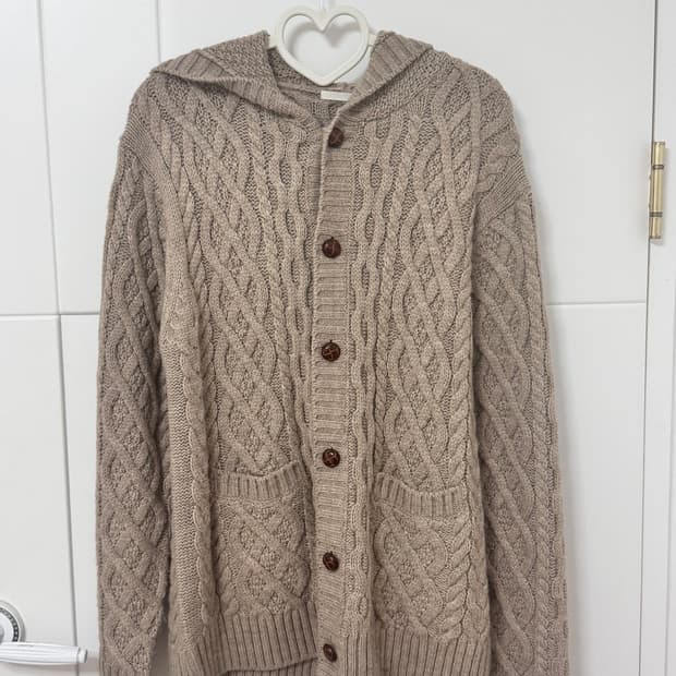 빈티지 모리걸 브라운 가디건