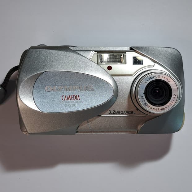 올림푸스 카메디아 x200 메탈릭 블루 olympus camedia
