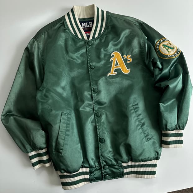 MLB mlb 90‘s 오클랜드 에릭스랙티스 바시티 자켓