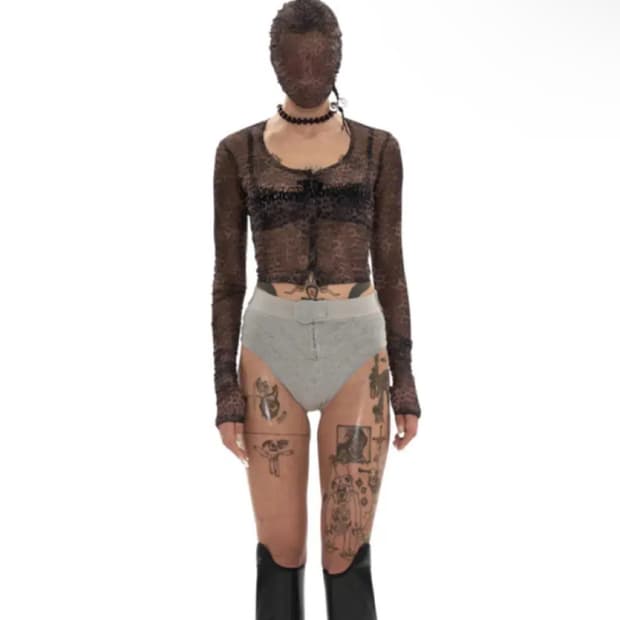 604서비스 604service 레오파드 메시 가디건 leopard