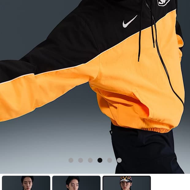 나이키 남성 후드 재킷 썬다이얼 블랙 M