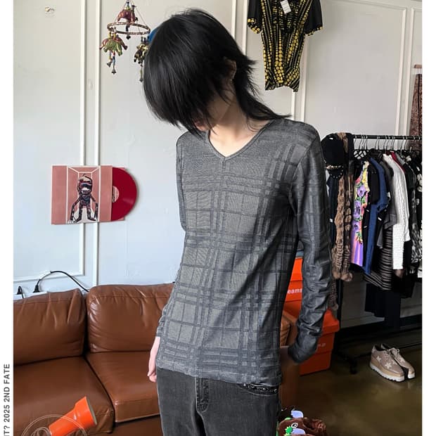 NICOLE CLUB FOR MEN V-Neck Long Sleeve