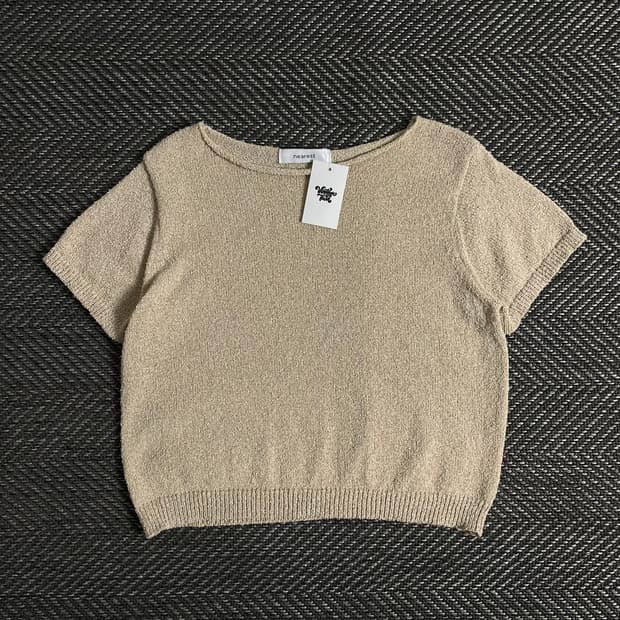 빈티지 우먼스 크롭 부클레 니트 o 2876