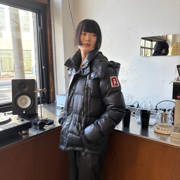 디젤 구스다운 후디드 푸퍼 자켓