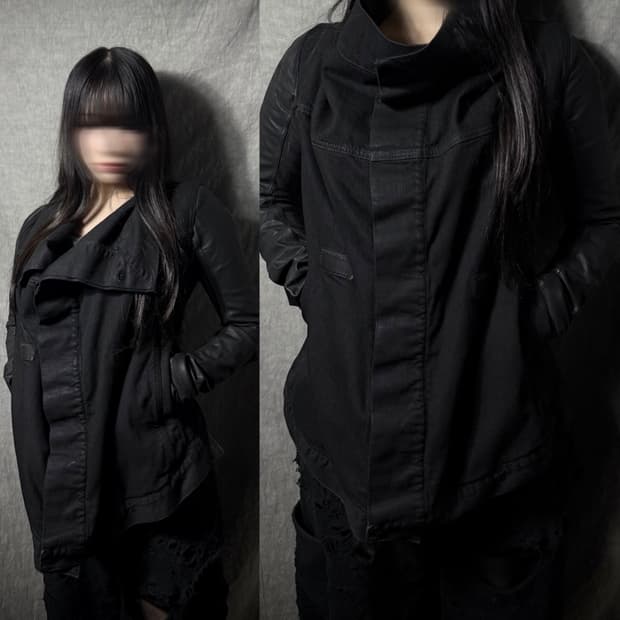 Rick Owens DRKSHDW Arm Leather Jacket 