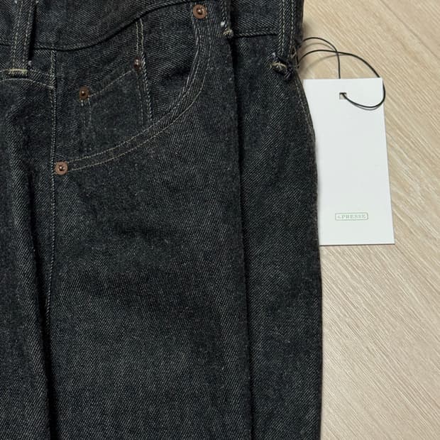 아프레쎄 23aw 블랙워시드 데님