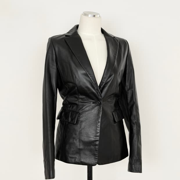 Nice Claup 소가죽 원버튼 자켓