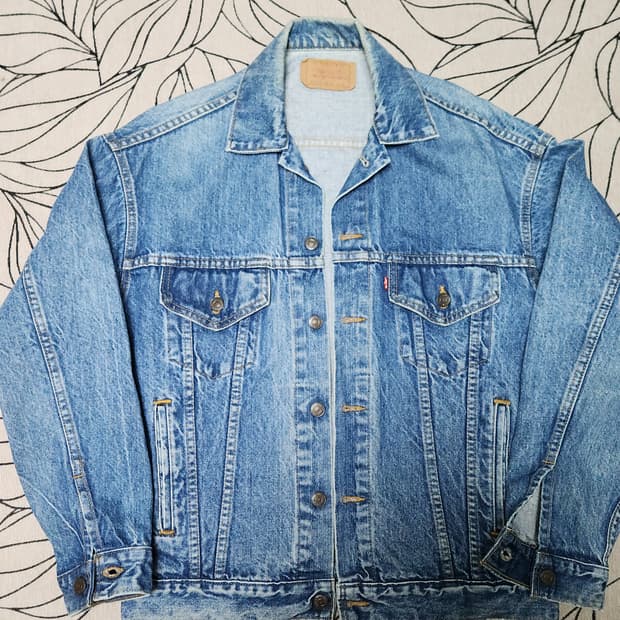 80's 빈티지 리바이스 타입3 후기형 데님 트러커 자켓 USA 100사