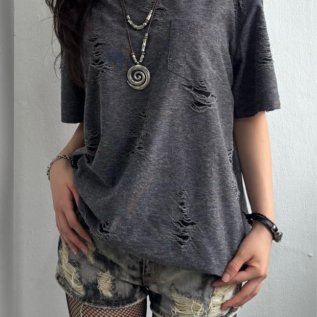 Buckaroo Grey Damage Top