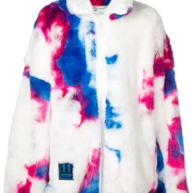 삽니다) S~L 오프화이트 타이다이 퍼 자켓 구합니다