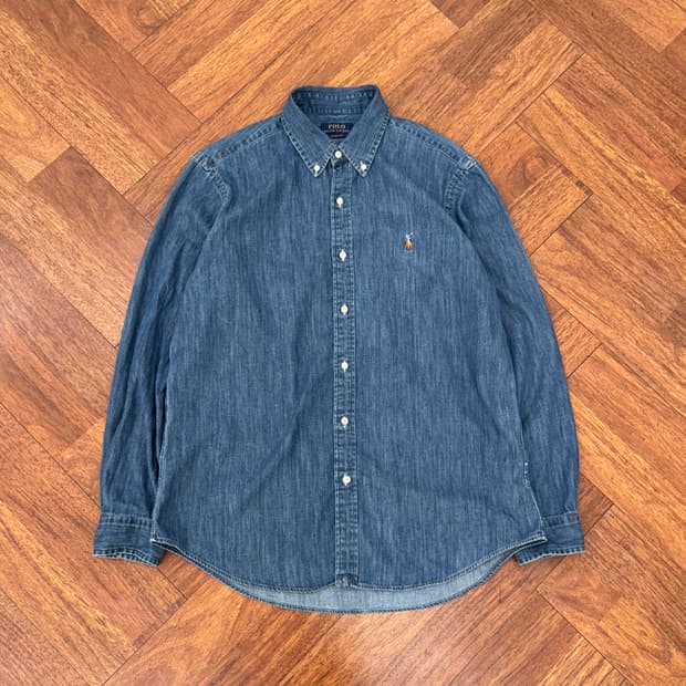 L(105) 폴로 랄프로렌 클래식핏 데님 남방 셔츠 