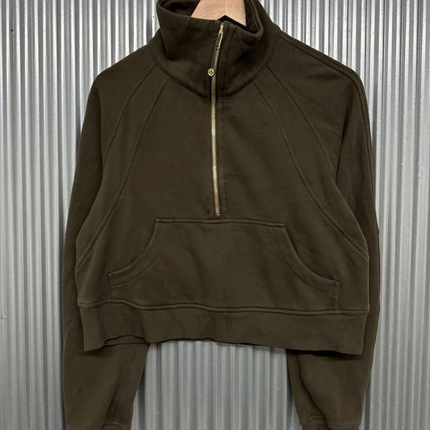 룰루레몬(Lululemon) 하프집업 크롭 맨투맨/후드
