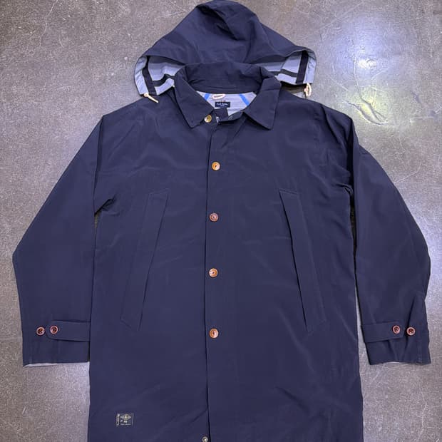 폴스미스 워터루프 후드 레인코트 블랙 L