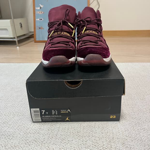조던 11 레트로 RL GG 헤어리스 마룬 250