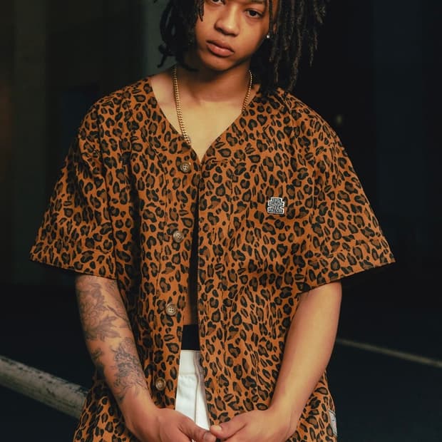 블랙아이패치 레오파드 베이스볼 저지