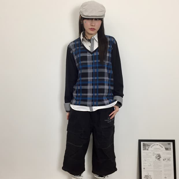 Sorridere Layered Plaid Shirt