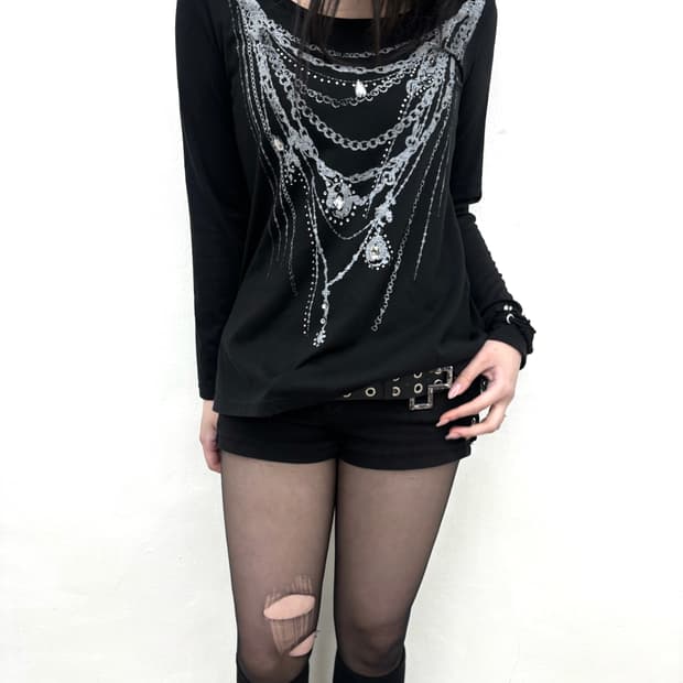 Colza chain print long sleeve  