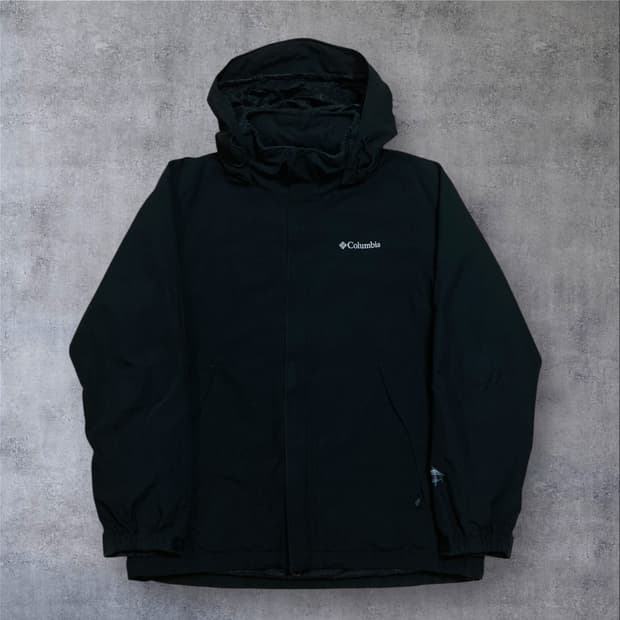 컬럼비아 스몰 로고 블랙 바람막이