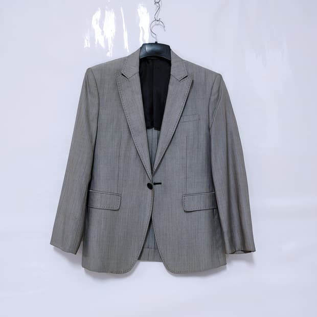 ICINOO 이신우 그레이 원버튼 블레이져