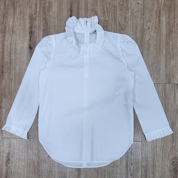 산드로 프릴넥 브라우스 1size S _ 여성