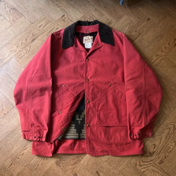 [L]90's 울리치 USA Made 나바호 라이닝 브릭레드 헌팅 자켓