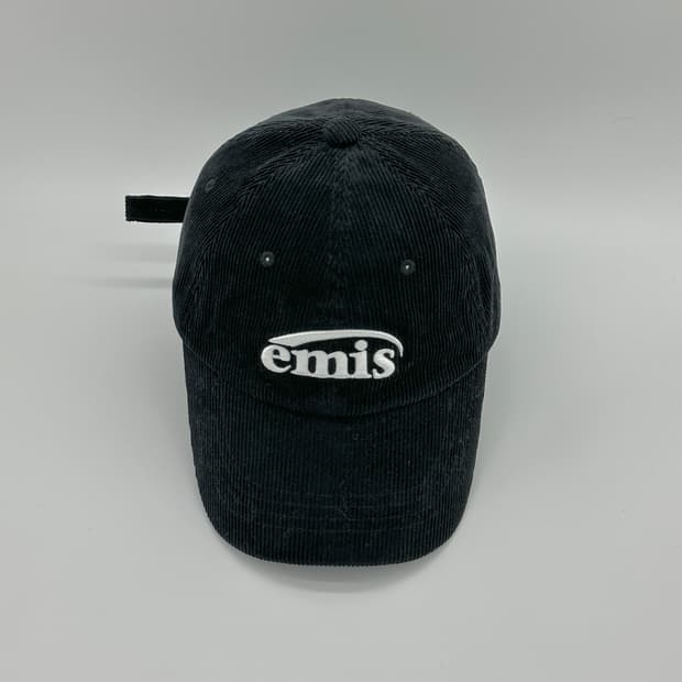 [F] emis 이미스 코듀로이 블랙 볼캡 모자