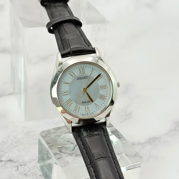 90s00s 빈티지 세이코 솔라 자개 다이얼 로만 워치