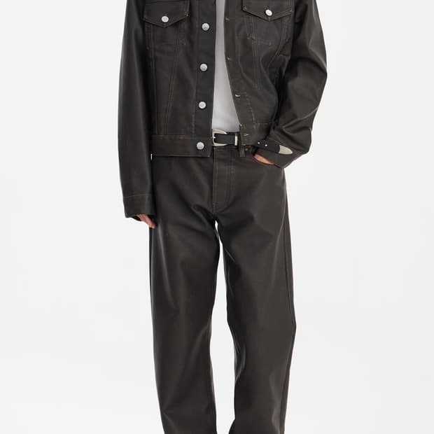 Sunflower 트러커 자켓 빈티지브라운