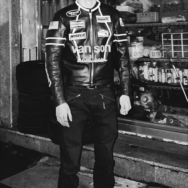 [36, 95-100] VANSON RACE JACKET 벤슨 라이더