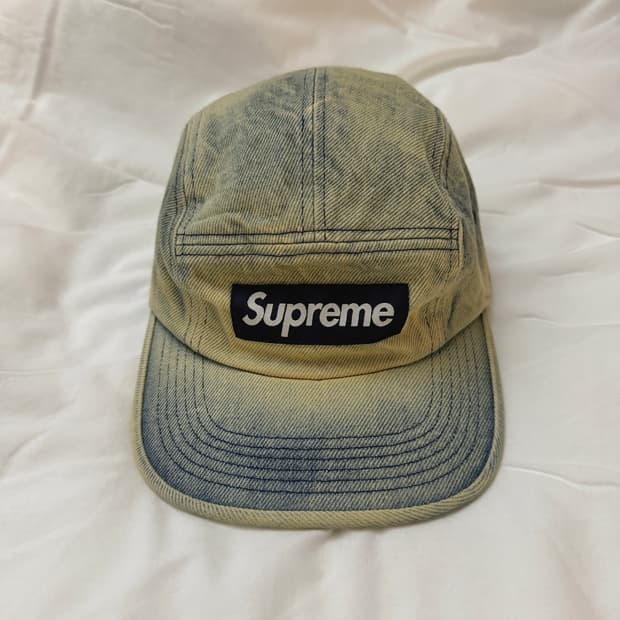 슈프림 워시드 치노 캠프캡 더티 인디고