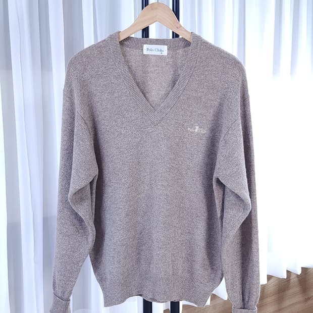 폴로클럽 울100 니트