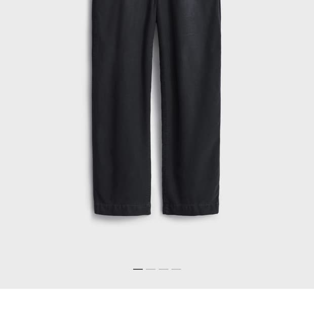 25aw 포터리 라이트 몰스킨 루즈드 테이퍼드 팬츠 차콜네이비 2 새상품