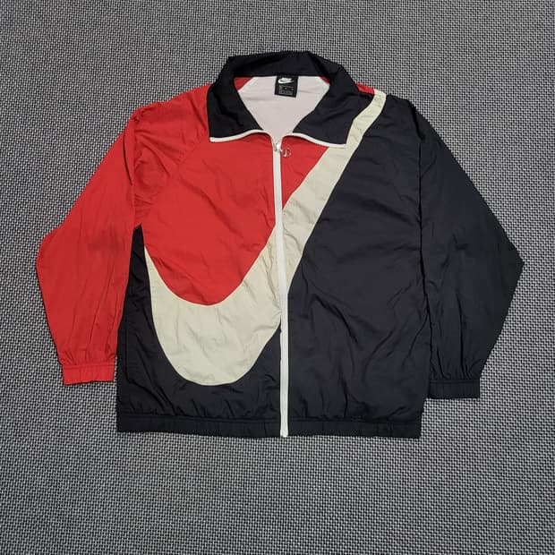 나이키 빅스우시 바람막이 자켓 블랙/레드 (M)