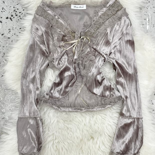 페어리 레이스 디테일 볼레로 탑