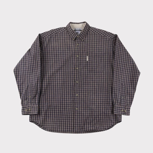 [XL] 빈티지 컬럼비아 체크셔츠