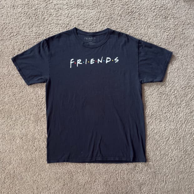 빈티지 y2k 프렌즈 티셔츠