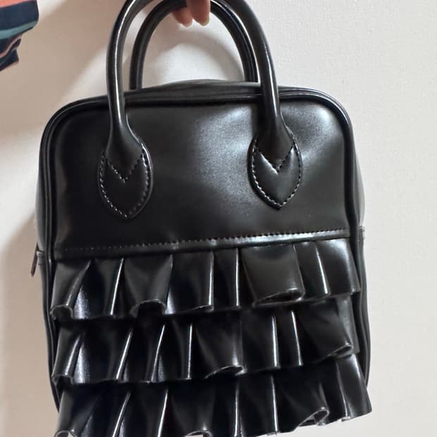 꼼데 가르송 걸 프릴 블랙백