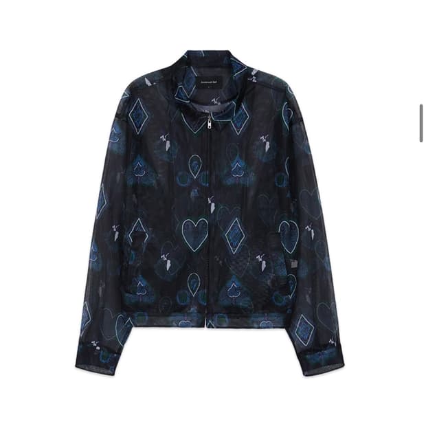 앤더슨벨 쉬어 매쉬 집업 자켓