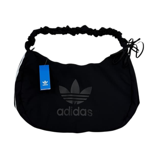 아디다스 오리지널스 클라우드 셔링 숄더백 가방 엑스라지 블랙