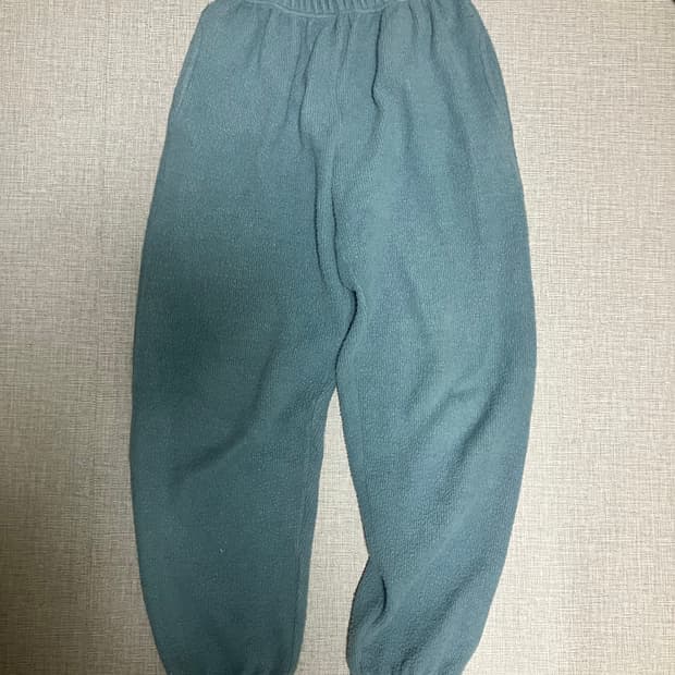 일본빈티지 luvboom 올드스쿨아메카지 폭닥니트 조거팬츠 스카이블루