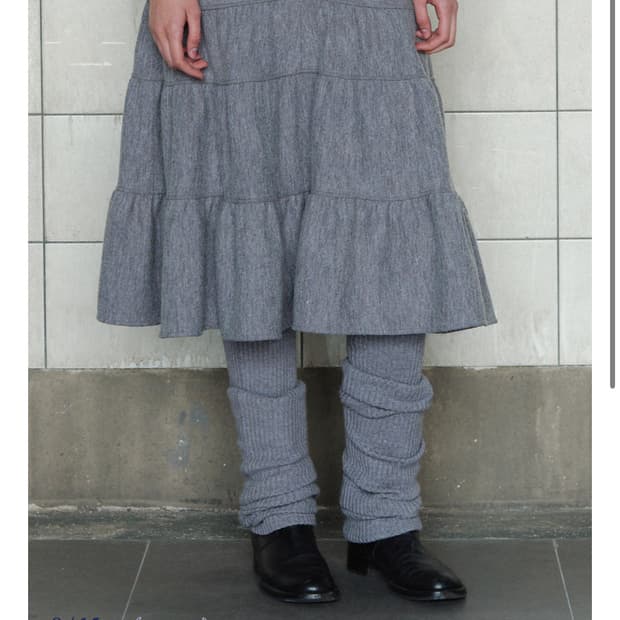 (구해요)Viaplain VIA EMMA WOOL SKIRT - GRAY