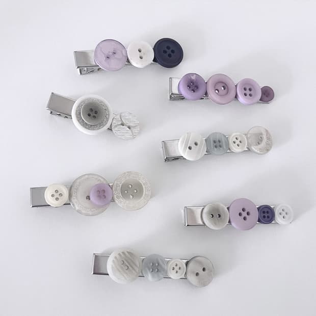 One&Only Button Hair-pin 단추 헤어핀