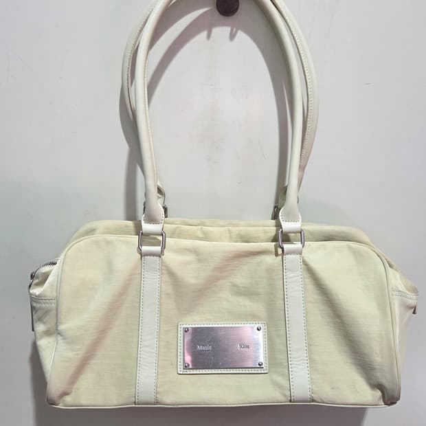 마뗑킴 스포티 토트백 숄더백 아이보리 