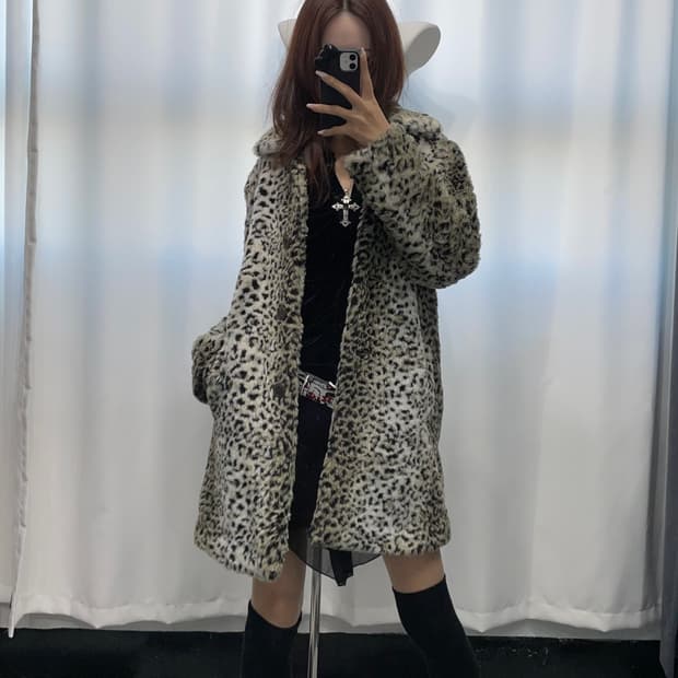 🎸레오파드 퍼 코트🎸