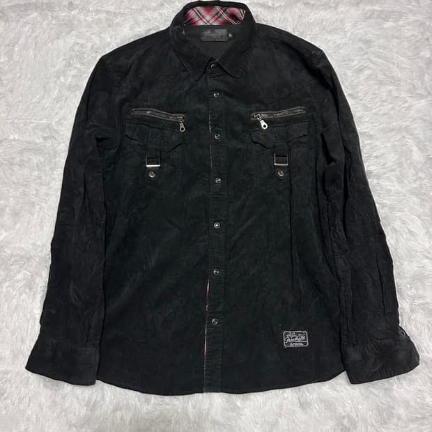 red check pocket detailed button jacket