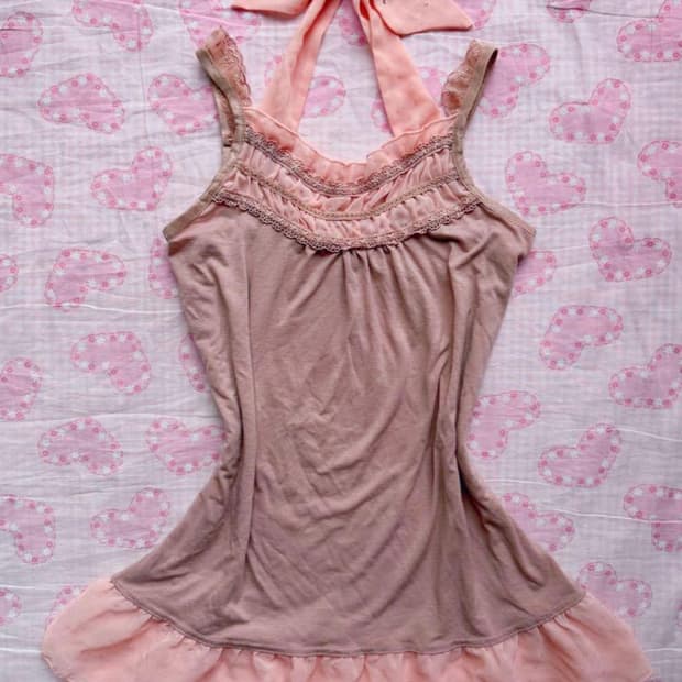 Axes femme 엑팜 큐빅 홀터넥 나시 슬리브리스