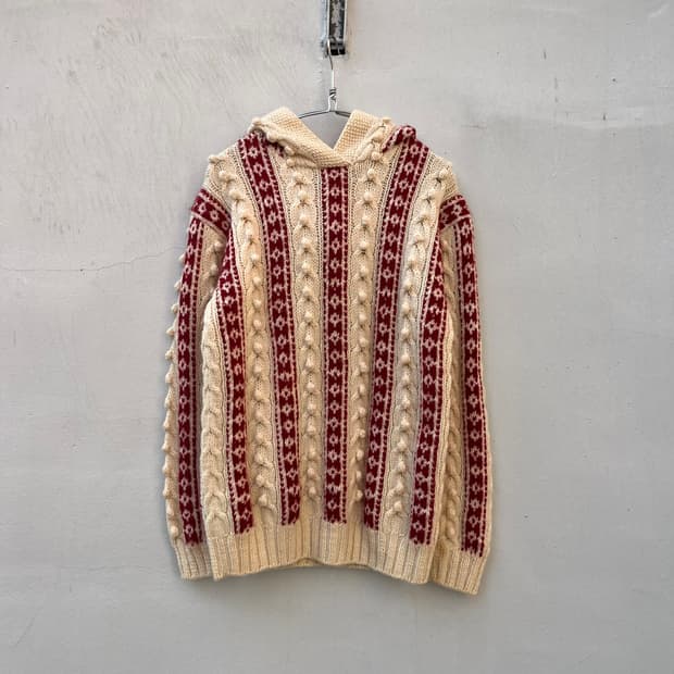 Hand made vintage 니트 후디