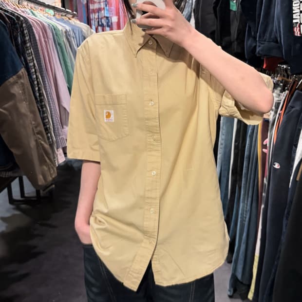[IM] Carhartt 칼하트 반팔 셔츠 라이트 옐로우