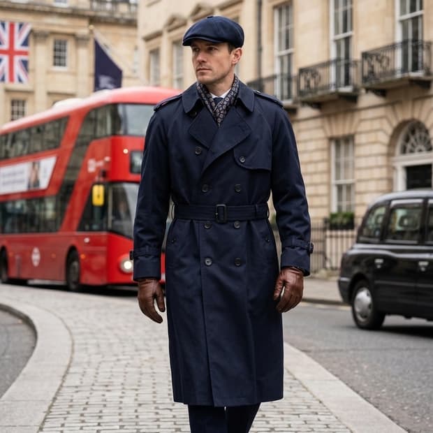 버버리(Burberrys) 아카이브 네이비 트렌치코트